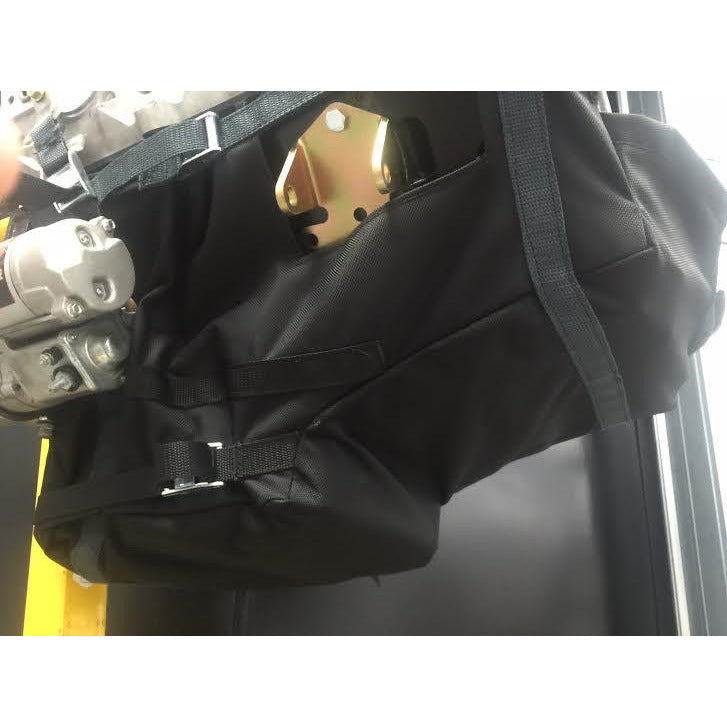 Motion Raceworks LS1 Engine Diaper - NHRA & IHRA Approved Oil Containment System for Motor Mounts (with Cutouts) | High-Performance Racing & Track Safety Protection