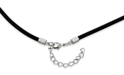 3.0mm Black Rubber Cord with Adjustable Clasp - Durable Stretchy Jewelry String for Bracelets, Necklaces & DIY Crafts | Perfect for Beading, Jewelry Making & Fashion Accessories