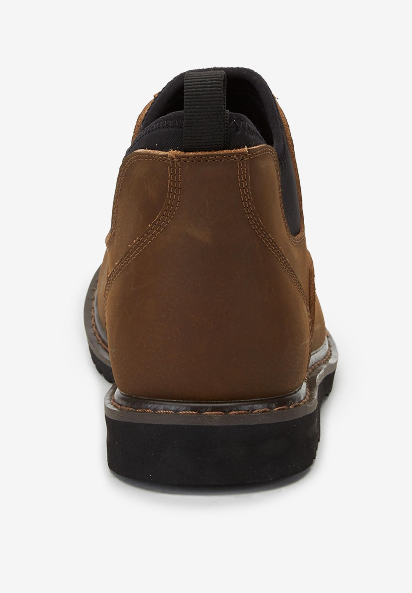 Boulder Creek by Kingsize Men's Wide Width Pull-On Work Boots - Comfortable Slip Resistant Shoes for Construction, Hiking & Outdoor Activities