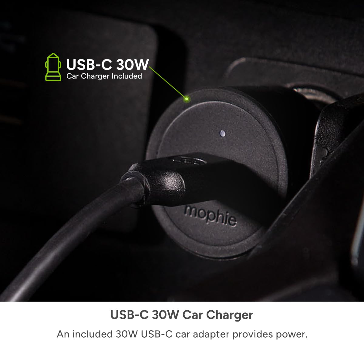 Mophie Snap+ Wireless Car Charger Vent Mount - MagSafe Compatible Fast 7.5W Charging for iPhone 16/15/14/13/12 | Adjustable Arm with Secure Twist-Lock | Universal Fit for Most Vehicles | Perfect for Commuting, Road Trips & Hands-Free Driving (Black)