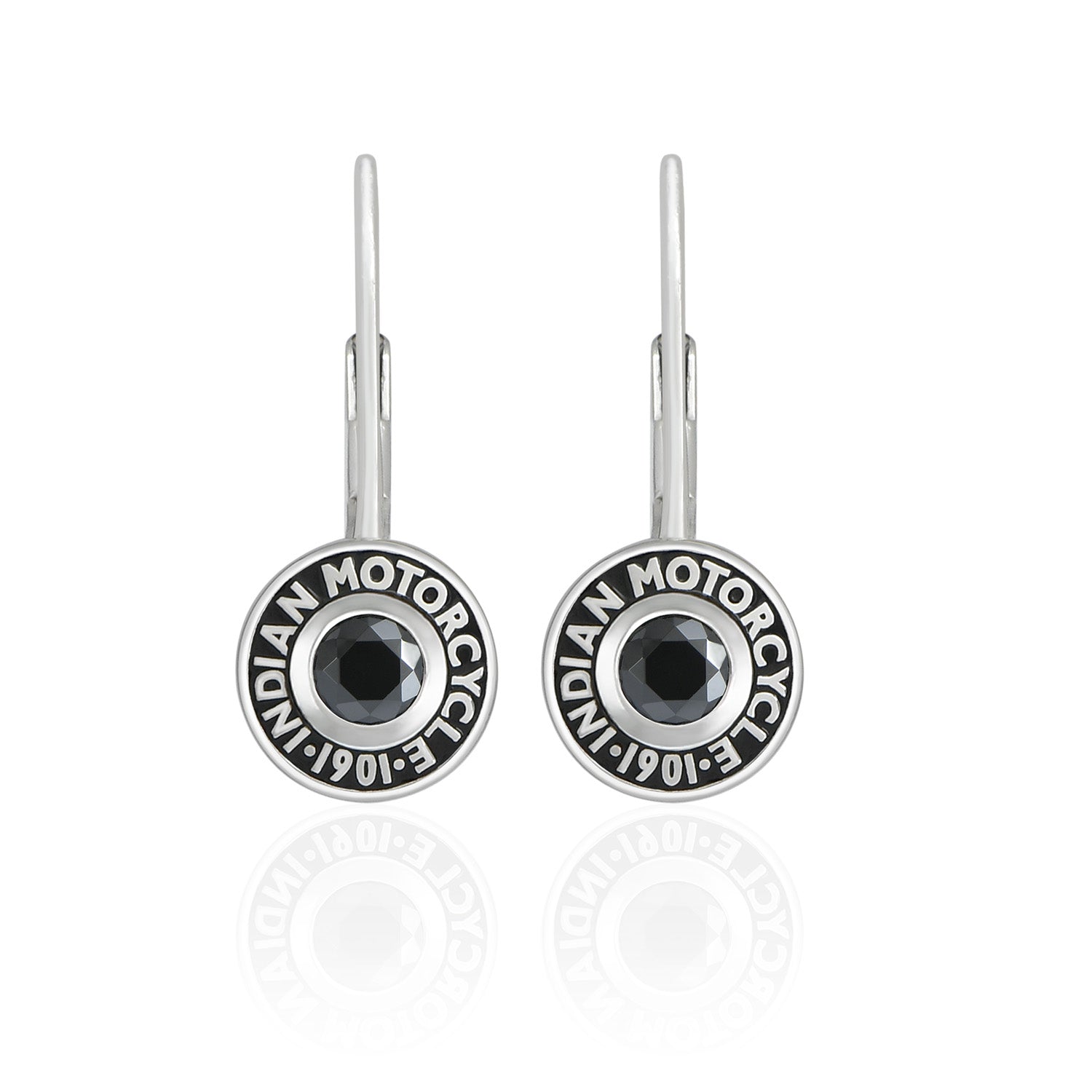 Rivet & Black Stone Drop Earrings for Women - Elegant Boho Dangle Jewelry for Party, Wedding & Evening Outfits