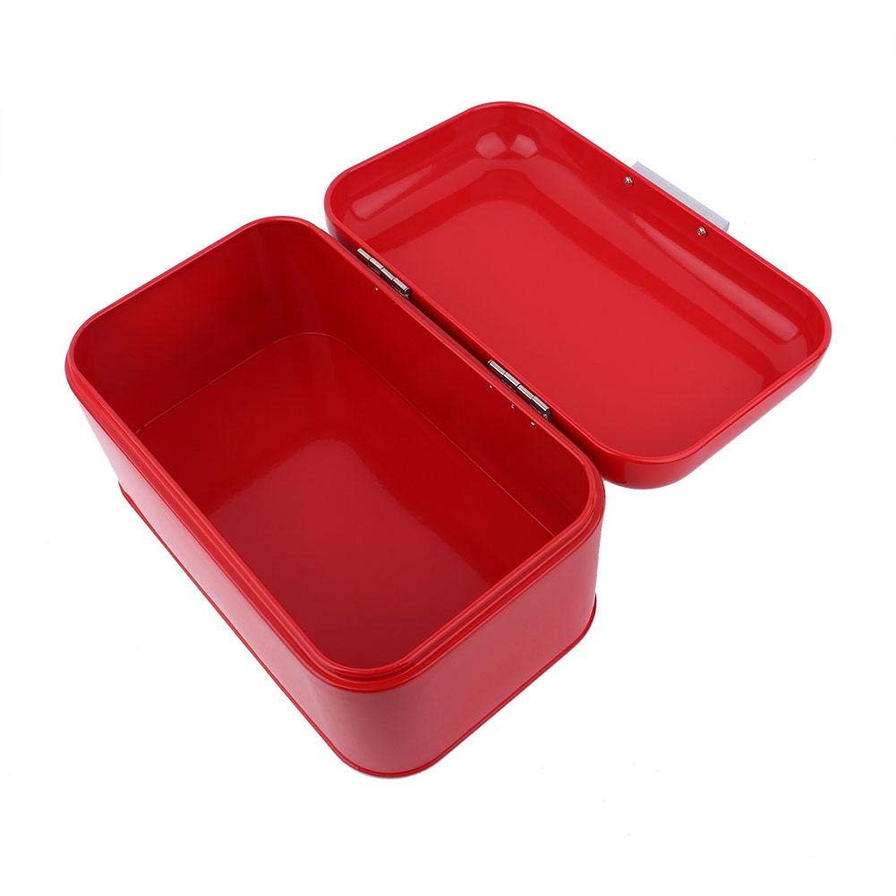 Weiyirot Airtight Bread Storage Box - Non-Toxic Plastic Kitchen & Living Room Organizer (Red) - Perfect for Storing Bread, Pastries, Snacks & Keeping Food Fresh