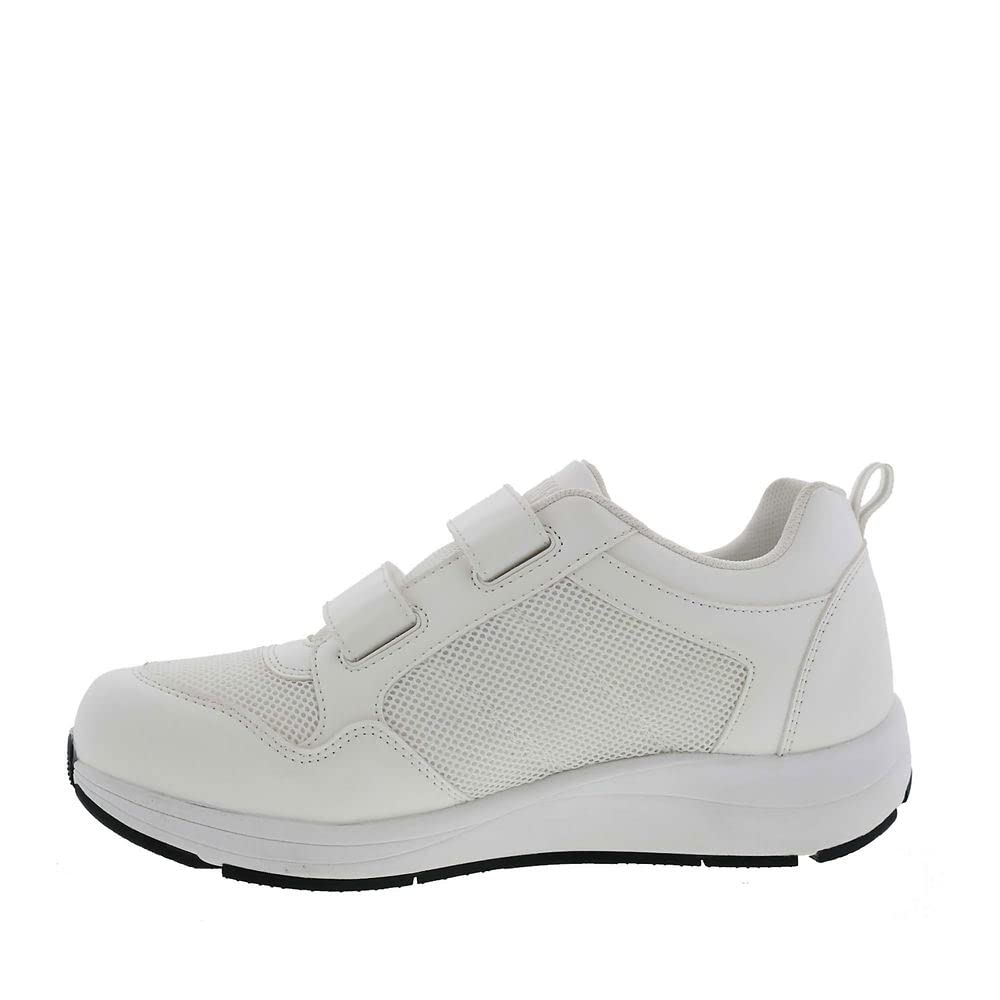 Drew Contest Men's Slip-Resistant Athletic Shoes with Hook & Loop Closure - Lightweight Comfort for Running, Gym & Outdoor Activities