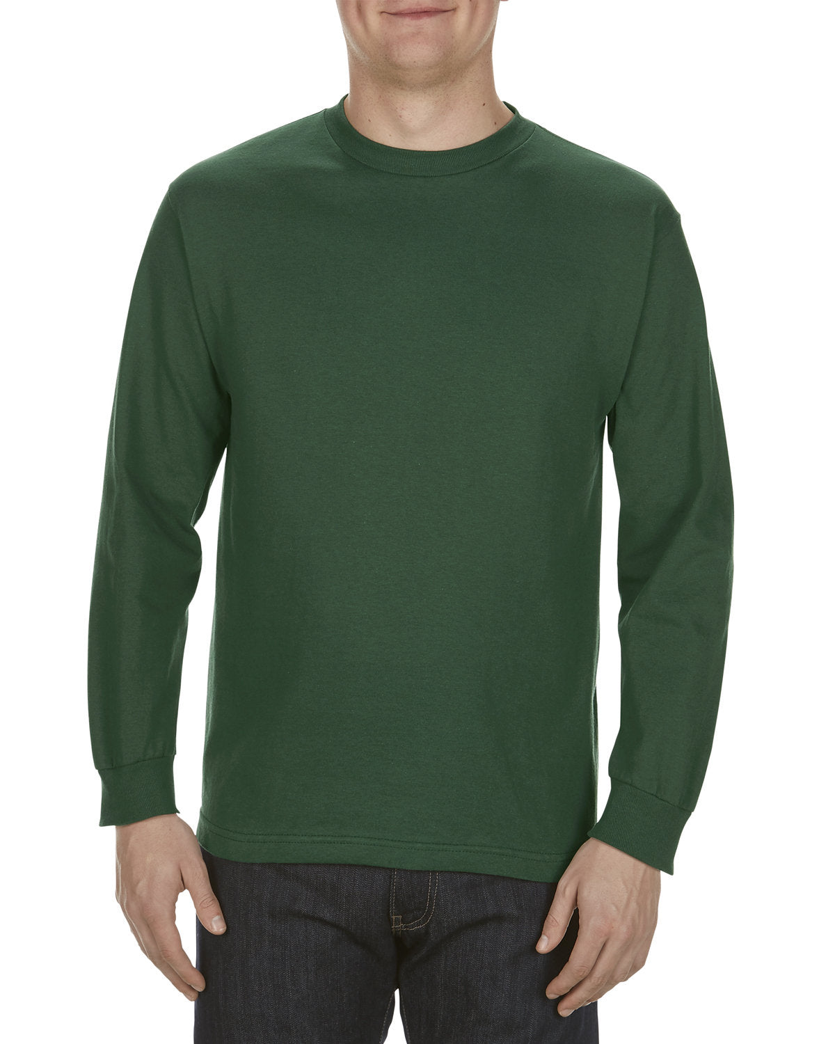 Alstyle AL1304 Men's & Women's 6.0 oz 100% Cotton Long Sleeve T-Shirt - Soft Comfort Fit Casual Wear for Everyday & Layering