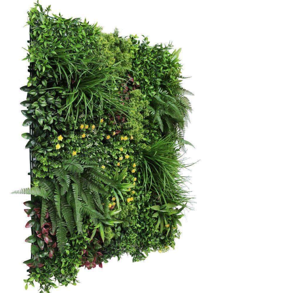 Premium Artificial Vertical Garden Wall Panel - 100cm x 100cm UV Resistant Fern Green Wall Decor for Indoor/Outdoor - Perfect for Home, Office, Balcony & Patio Landscaping