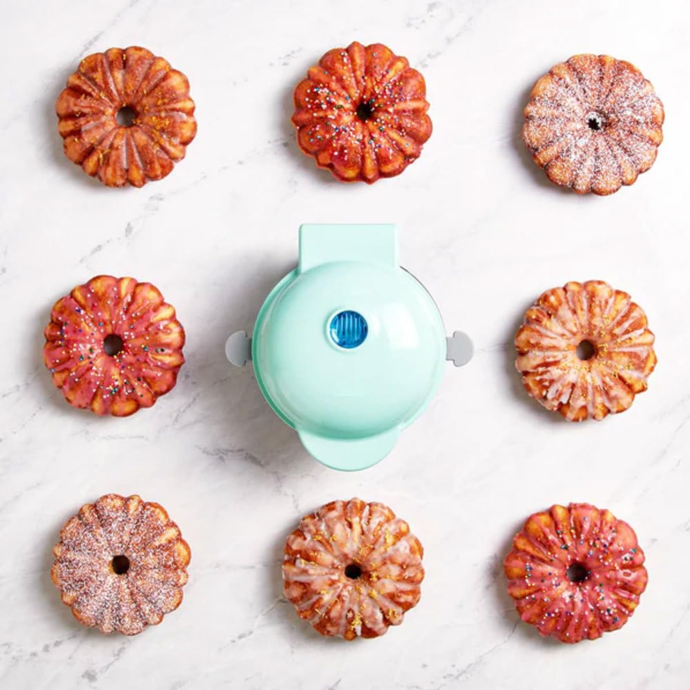 Mini Bundt Cake Maker - Electric Rotating Cake Pan for Quick Breakfast & Desserts | Portable & Easy to Use Home Baking Tool for Parties, Gifts & Family Gatherings