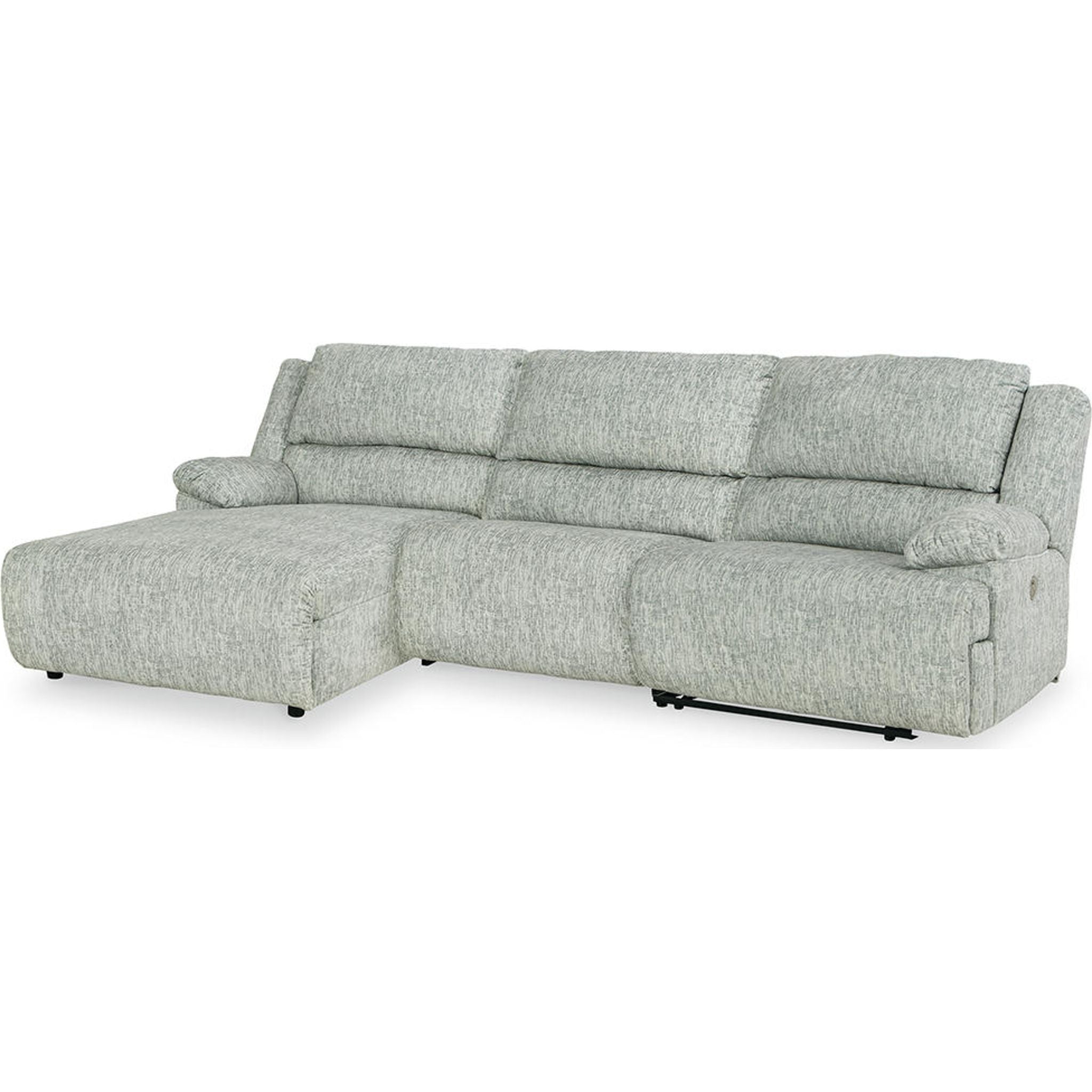 3-Piece Reclining Power Sofa Chaise Set with USB Charging - Modern L-Shaped Sectional Couch for Living Room, Home Theater & Family Gatherings