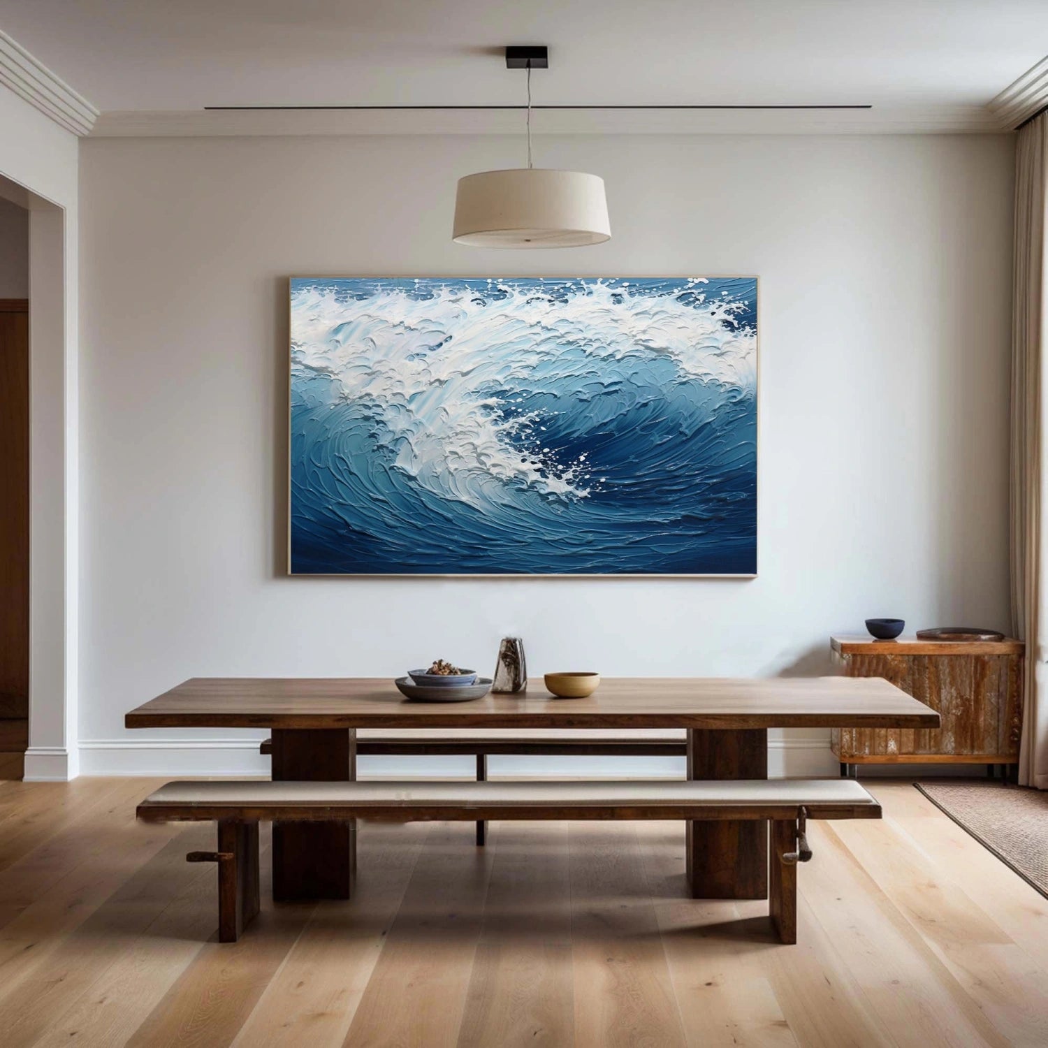 Ocean and Sky Painting #OS239 - Stunning Seascape Wall Art for Home & Office Decor - Perfect for Living Room, Bedroom, or Beach House