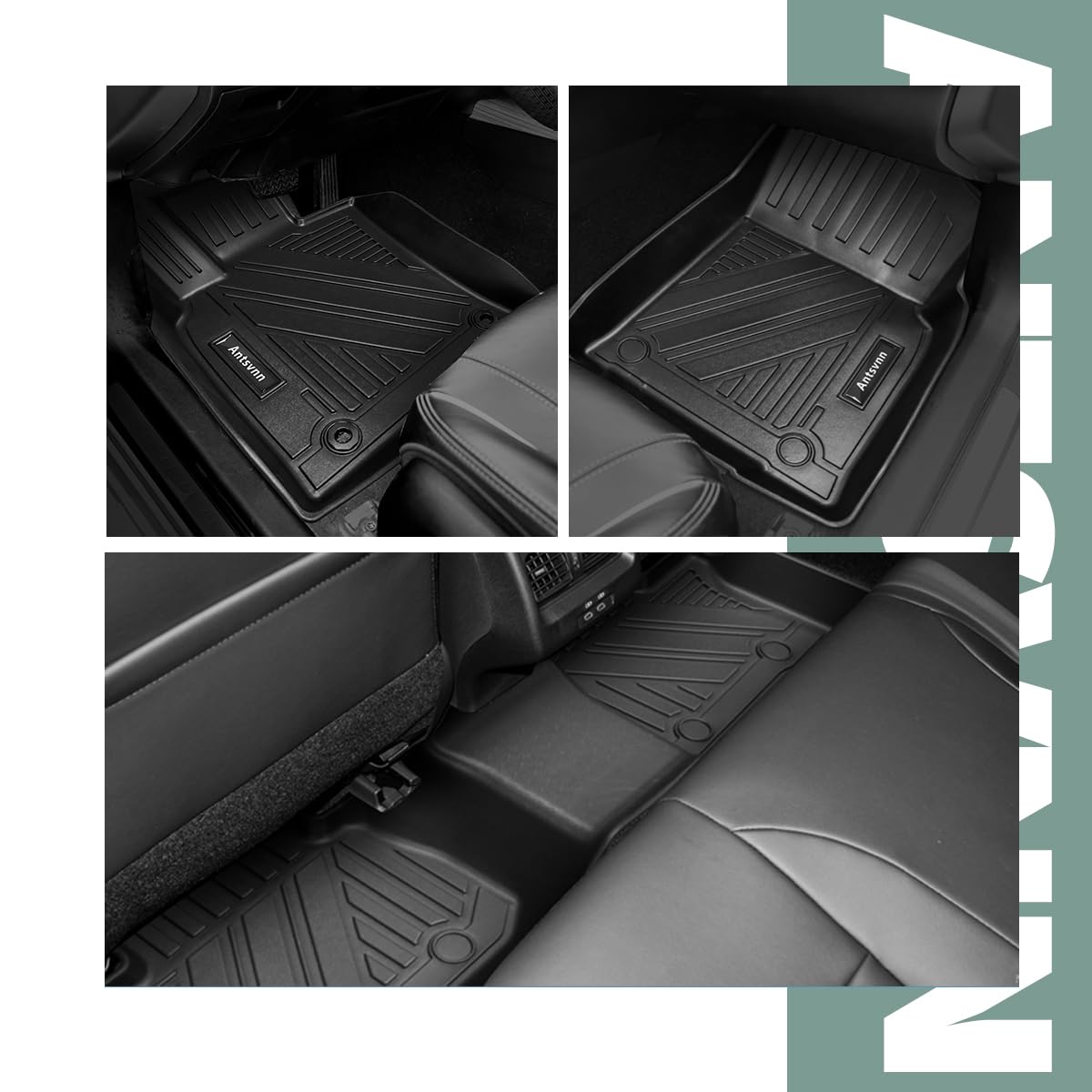 2024 Toyota Camry All-Weather Floor Mats & Cargo Liner - Premium TPE Waterproof Car Mats (Fits Gas Models Only) - Perfect for Road Trips, Daily Commutes & Winter Protection