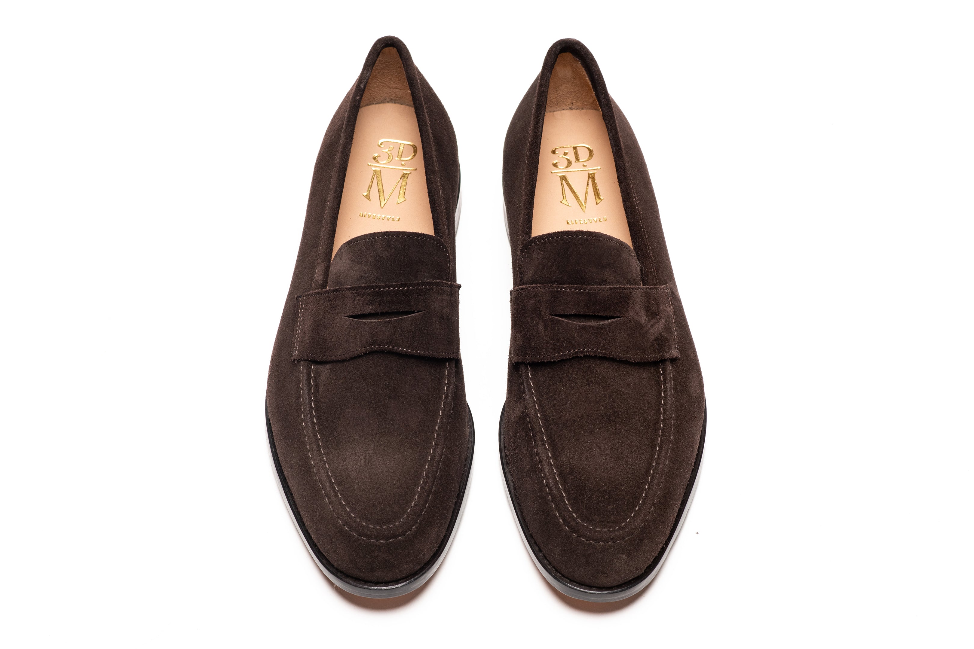 Premium Dark Brown Suede Penny Loafers for Men & Women - Comfortable Slip-On Dress Shoes for Office, Casual & Formal Occasions