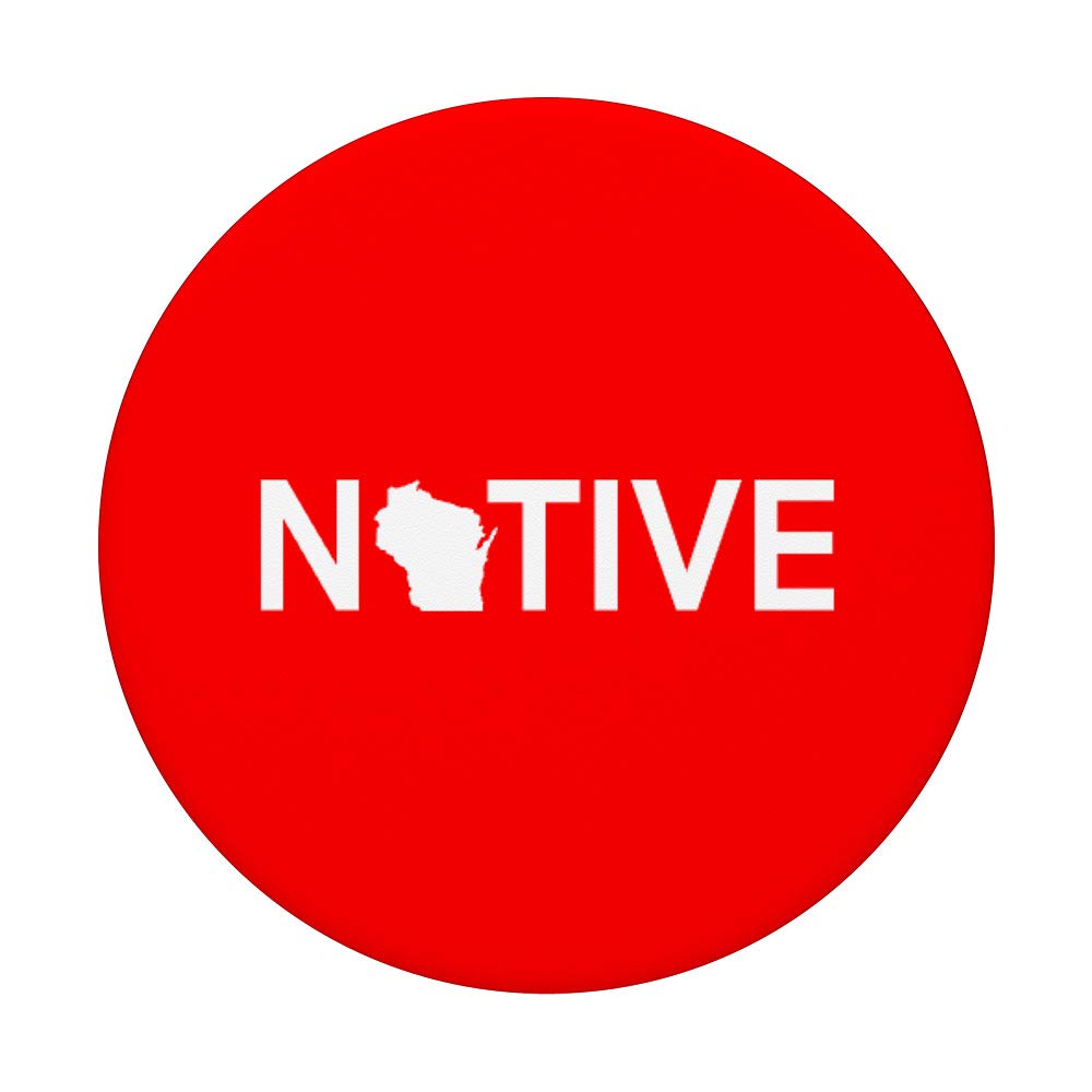 Native Wisconsinite WI Red and White Roots State Fan Mobile - Perfect for Wisconsin Badgers Fans, Home Decor, and Game Day Parties