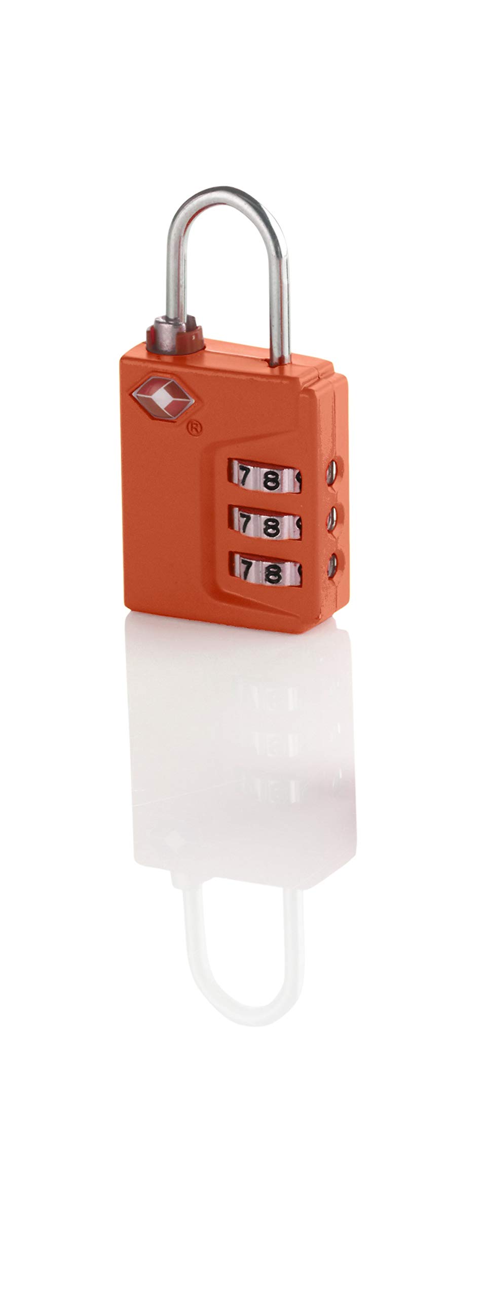 Conair Travel Sentry 3-Dial TSA Approved Luggage Lock - Secure Orange Combination Lock for Suitcases, Bags & Backpacks | Ideal for Air Travel, Hotels & Gym Lockers