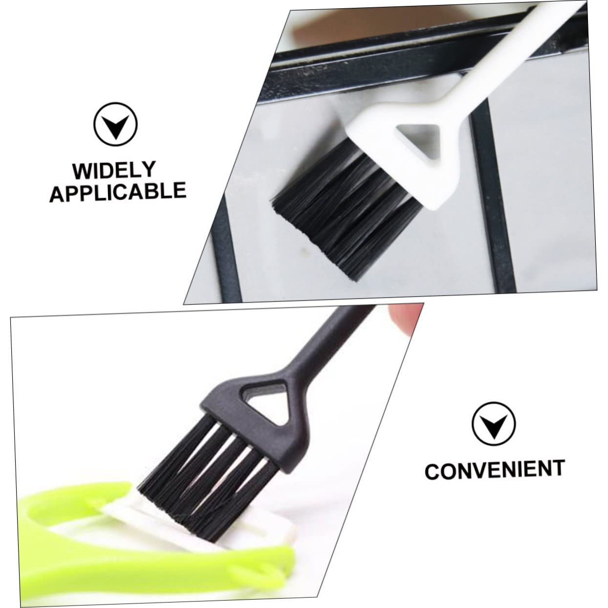 60 Pcs Multi-Purpose Cleaning Brushes Kit for Razor, Electric Shavers, Beard Trimmer, Coffee Grinder & Screwdriver - ABS Plastic Bristles for Home, Office & Travel Use