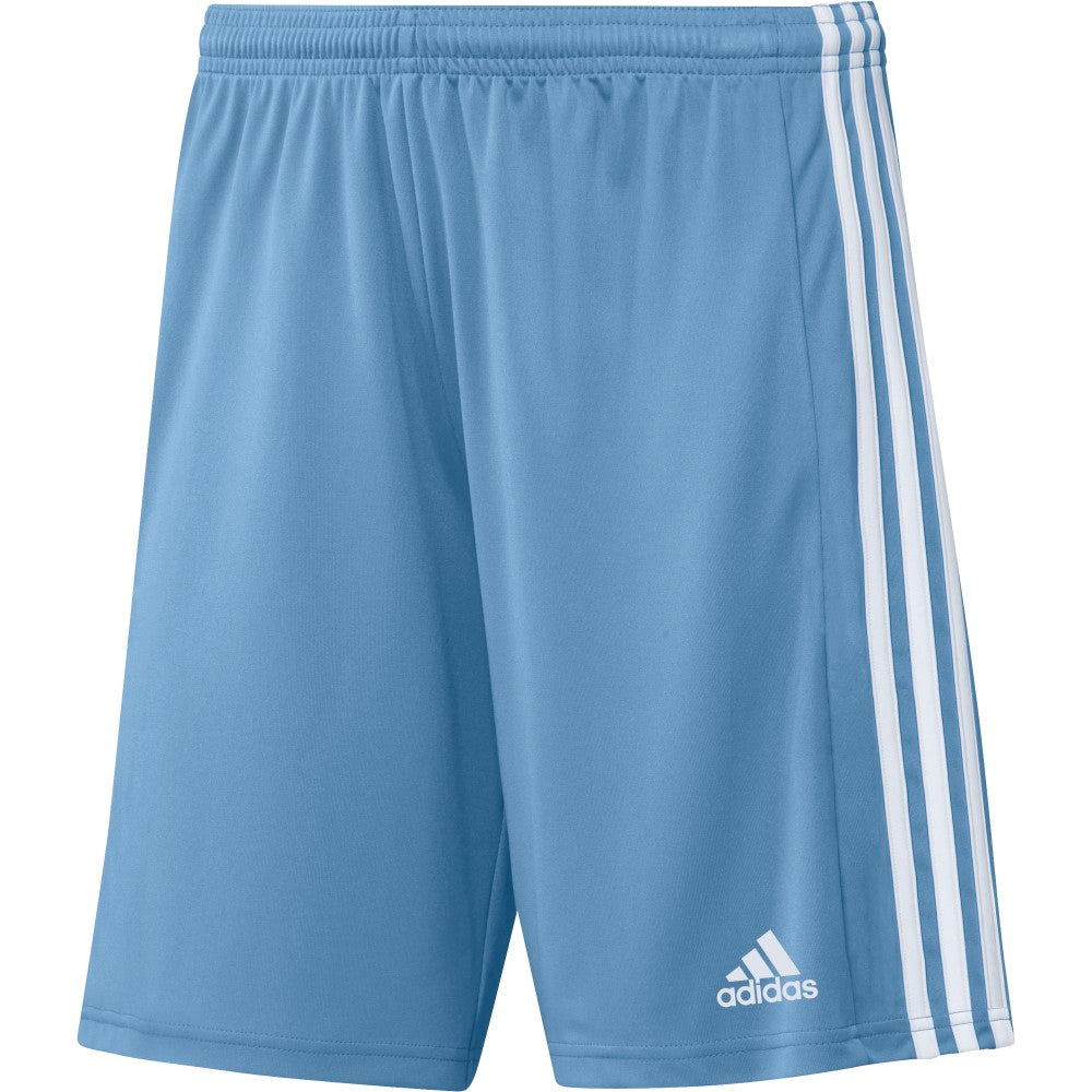 Adidas Youth Squadra 21 Athletic Shorts - Light Blue & White - Comfortable Sports Shorts for Boys & Girls - Perfect for Running, Soccer & Gym Workouts