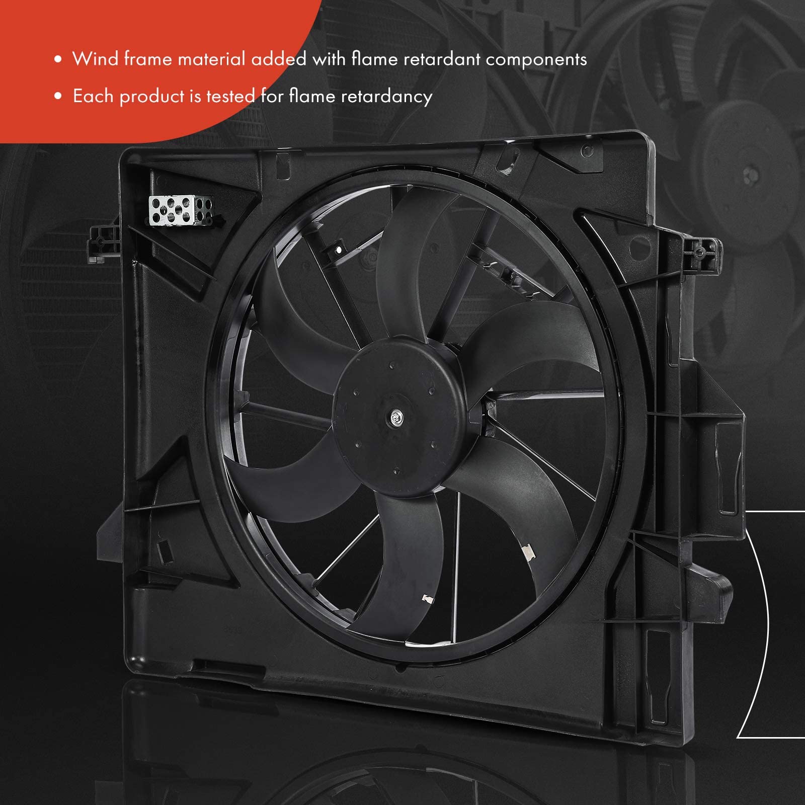 Premium Engine Radiator Cooling Fan Assembly for Dodge Chrysler Volkswagen Ram - Fits Grand Caravan 2008-2020, Town & Country 2008-2016, Routan 2009-2014, C/V 2012-2015 | High-Performance Cooling Solution for Hot Weather & Heavy-Duty Driving