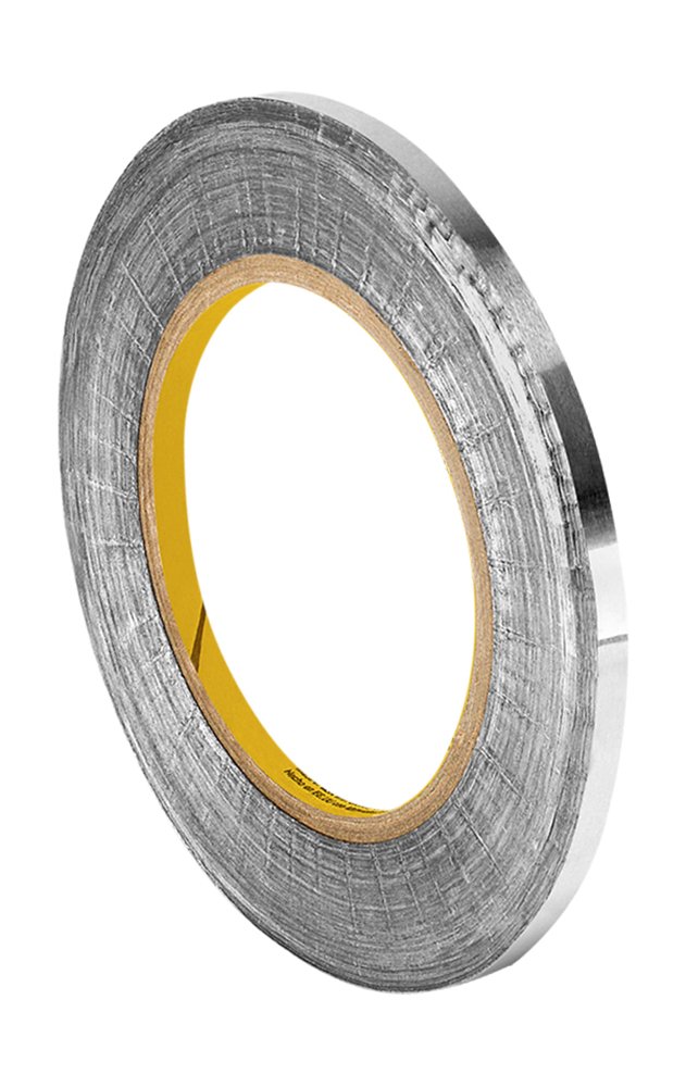 3M 421 Dark Silver Lead Foil Tape - 0.75 Inch x 5 Yards Roll, Flexible Conductive Tape with Rubber Adhesive for Electrical & Thermal Applications - Perfect for EMI Shielding, HVAC Repairs, and Automotive Wiring [1 Roll]