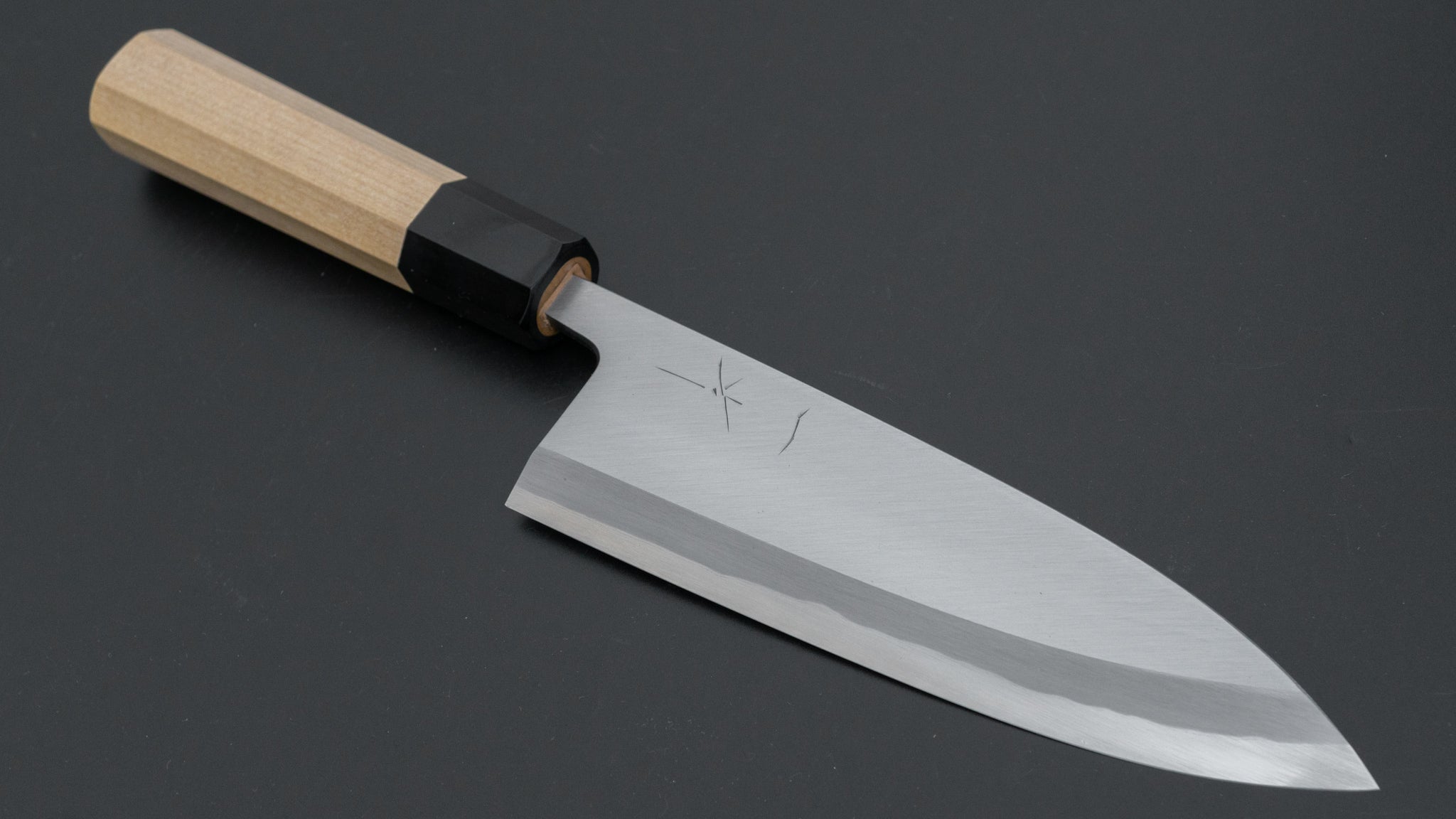 Hitohira Togashi White #2 Japanese Deba Knife 165mm - Professional Chef Knife with Ho Wood Handle & Saya Sheath - Perfect for Sushi, Fish Filleting & Japanese Cuisine