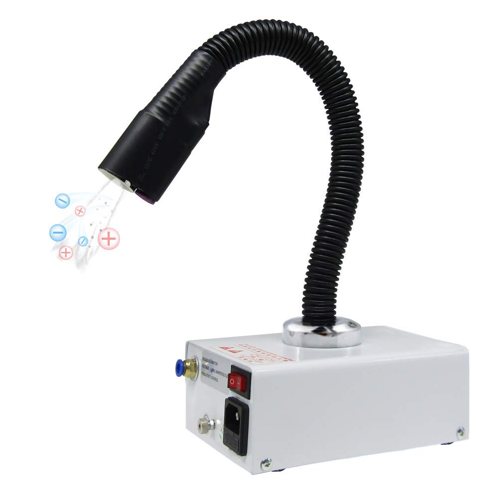 Industrial Ionizing Air Snake Nozzle - Anti Static Gun for ESD Protection | Static Eliminator for Electronics, PCB Assembly & Cleanroom Use