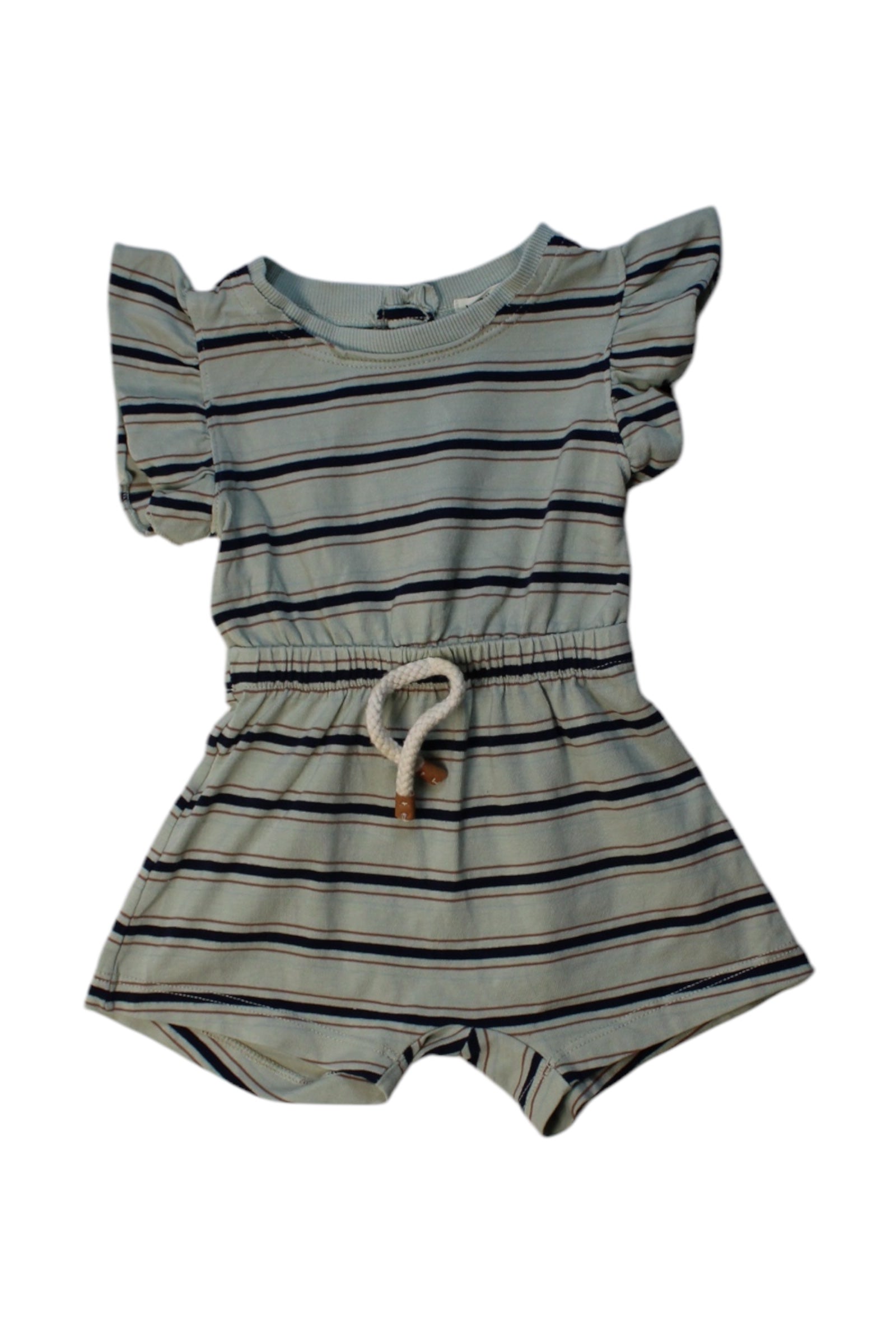 1+ In The Family Striped Romper for Baby Boys & Girls 3-6 Months - Soft Cotton Jumpsuit for Playtime, Family Photos & Everyday Comfort