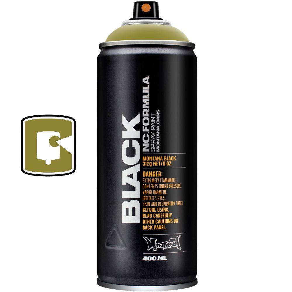 Boa 400ML Montana Black Spray Paint - Premium Graffiti & Art Supplies for Walls, Metal, Wood - Perfect for Street Art, DIY Projects & Home Decor