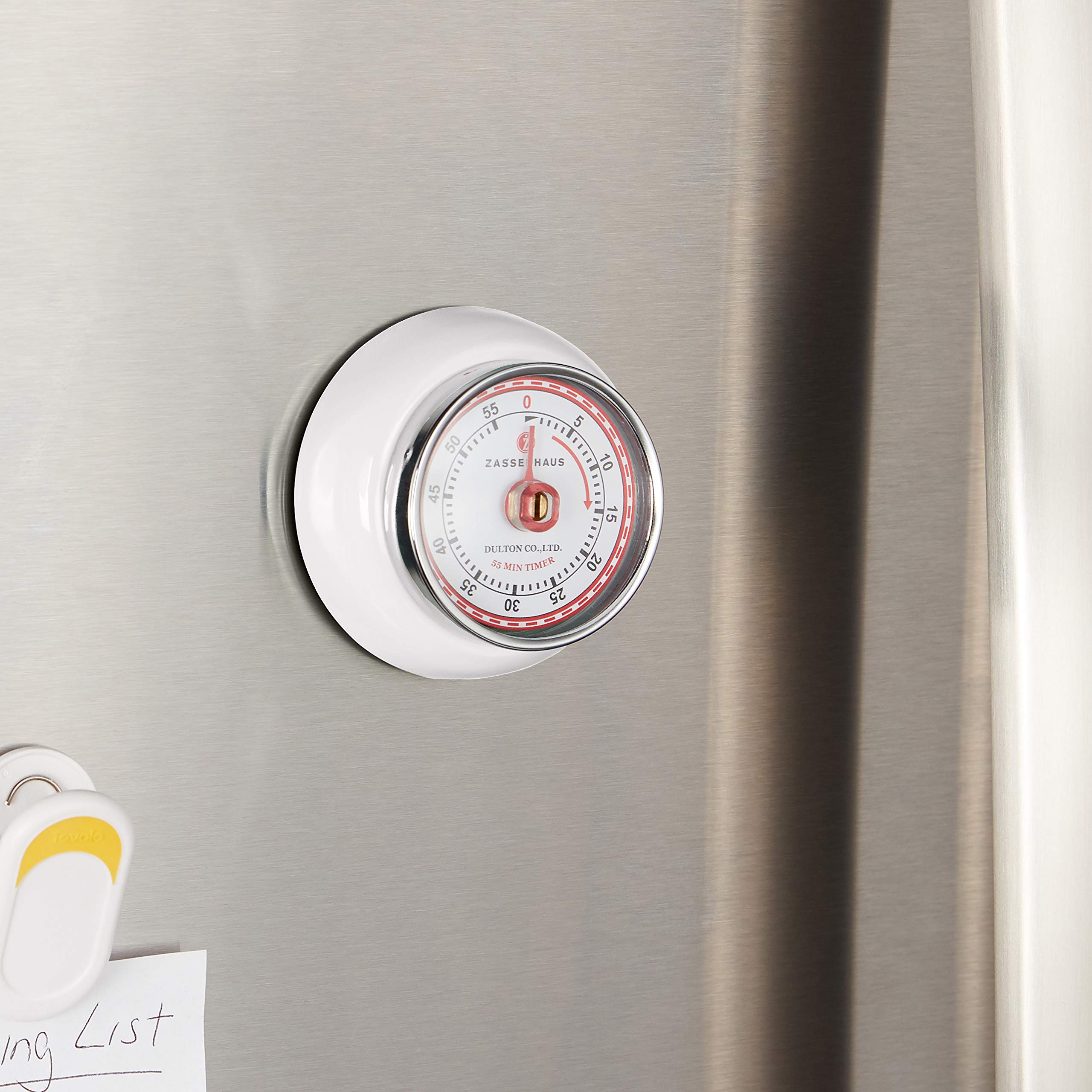 Zassenhaus 72242 - Speed Kitchen Timer, White - Perfect for Cooking, Baking & Meal Prep