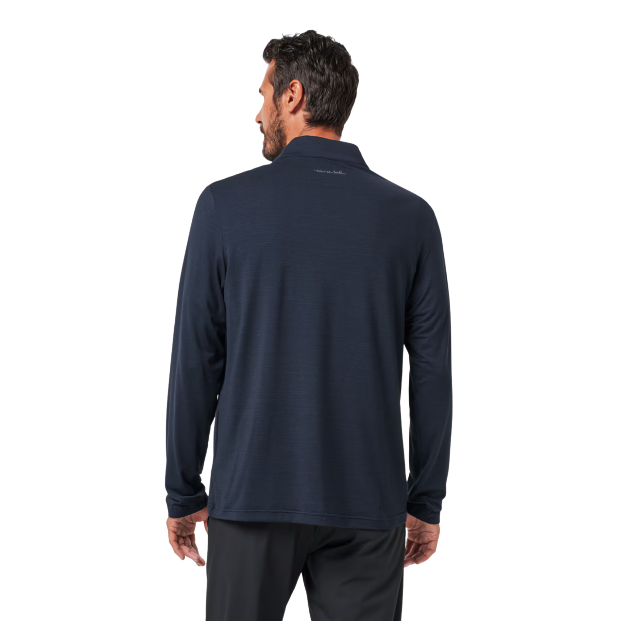 TravisMathew Men's The Heater Quarter Zip Long Sleeve Polo Shirt - Comfortable Golf & Casual Wear for Work & Outdoor Activities