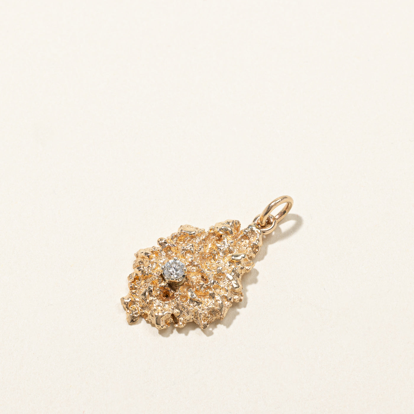0.12ct Textured Diamond Pendant Necklace - Elegant Jewelry Gift for Women, Perfect for Weddings, Anniversaries & Special Occasions