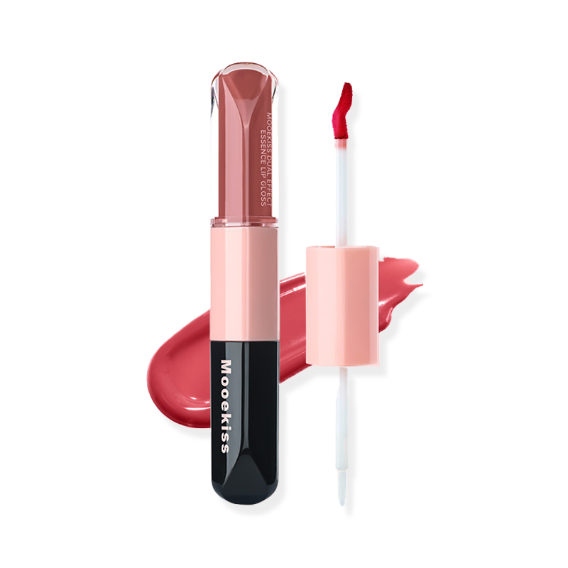 Mooekiss Dual Ended Nourishing Lip Lacquer - Hydrating & Long Lasting Lip Gloss for Day & Night Wear - Perfect for Daily Use, Date Night, and Special Occasions
