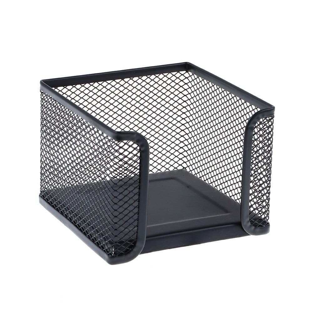 Dohobby Mesh Metal Memo Holder - Square Sticky Note Organizer for Office & Home Desk - Perfect for Notes, Reminders & Office Organization