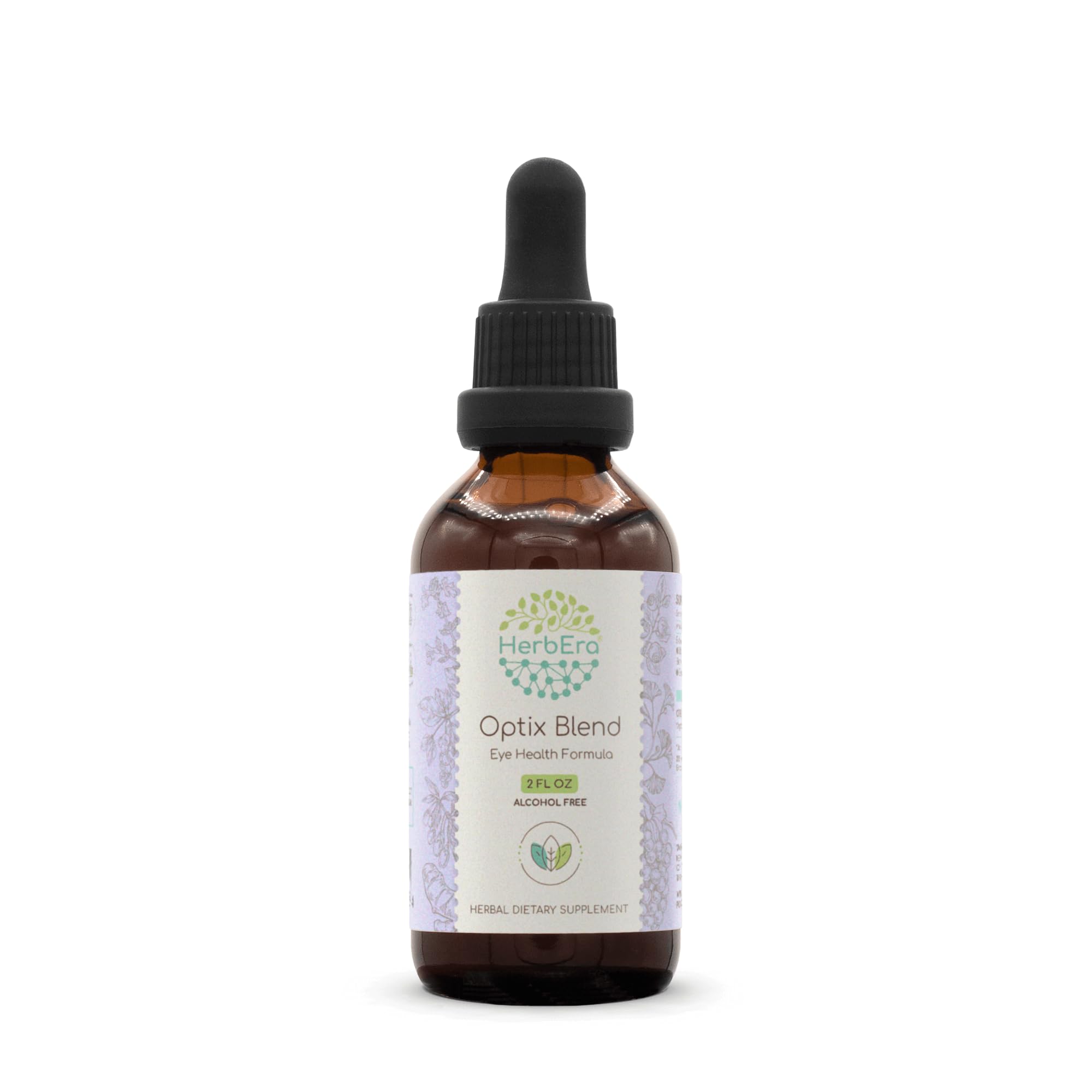 Optix Blend B60 Alcohol-Free Extract Tincture - Bilberry, Ginkgo Biloba, Goji Berry, Schisandra & Turmeric Root for Eye Health Support | 2 Fl Oz | Vision Supplement for Screen Time, Reading & Night Driving