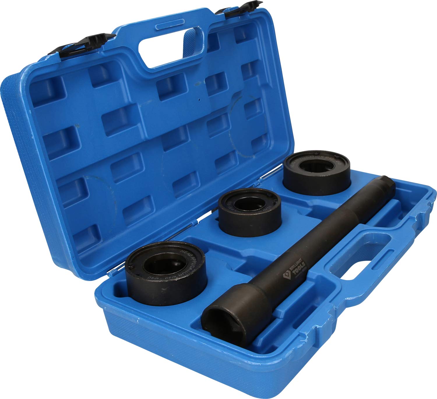 Brilliant Tools BT661350 4-Piece Tie Rod Removal Tool Set - Professional Automotive Repair Kit for Ball Joints, Tie Rod Ends & Suspension Work - Perfect for Mechanics & DIY Car Maintenance