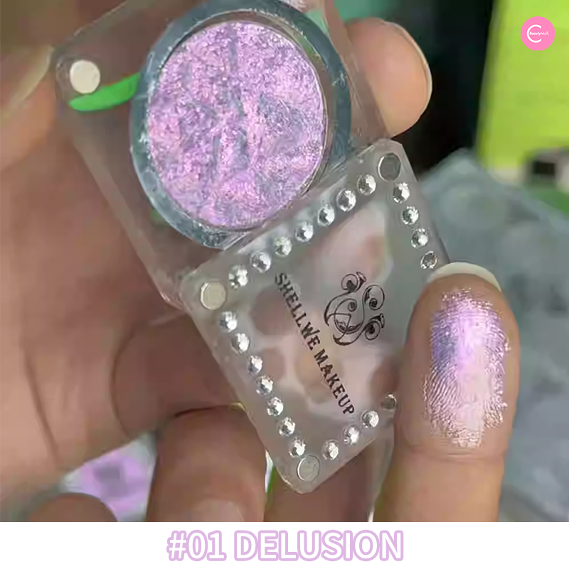 Shellwe Makeup Chameleon Flake Eyeshadow Palette - Multicolor Shimmer & Glitter Eyeshadow Set for Party, Night Out & Special Occasions