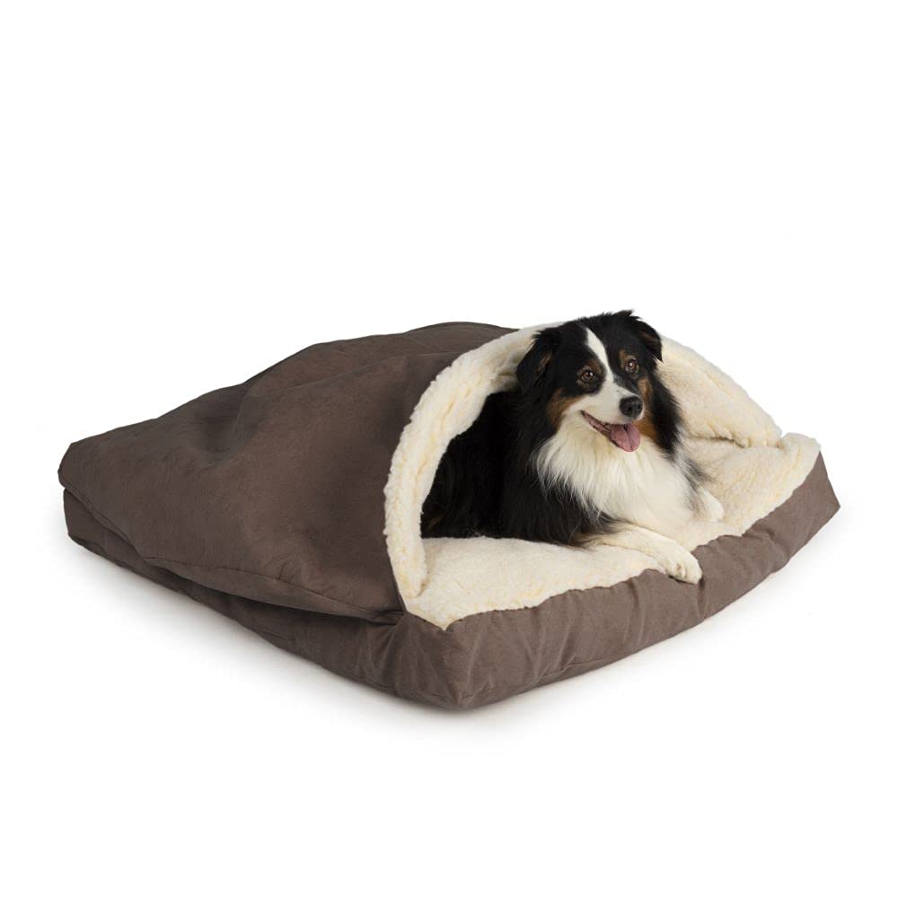 Snoozer Square Cozy Cave Dog Bed - 36 Colors & 3 Sizes - Soft Washable Pet Bed for Small Medium Large Dogs - Perfect for Indoor Use, Crate Training & Travel Comfort