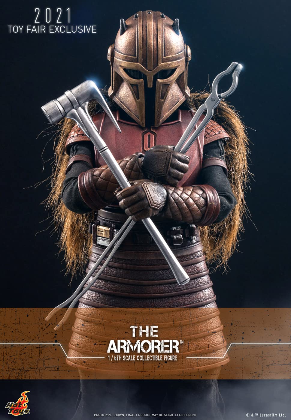 Hot Toys 1:6 Scale The Armorer Collectible Figure - The Mandalorian Series Action Figure for Star Wars Fans & Collectors - Perfect for Display, Gifts, and Cosplay Inspiration