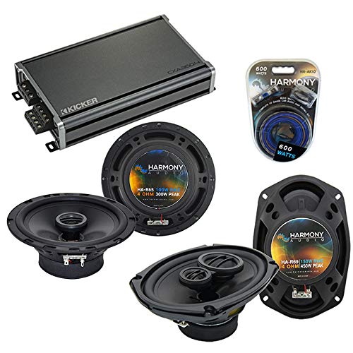 2004-2008 Pontiac Grand Prix OEM Replacement Speakers Bundle with CXA360.4 Amp - Harmony Audio Car Audio System Upgrade for Enhanced Sound Quality | Perfect for Road Trips, Daily Commutes & Music Enthusiasts