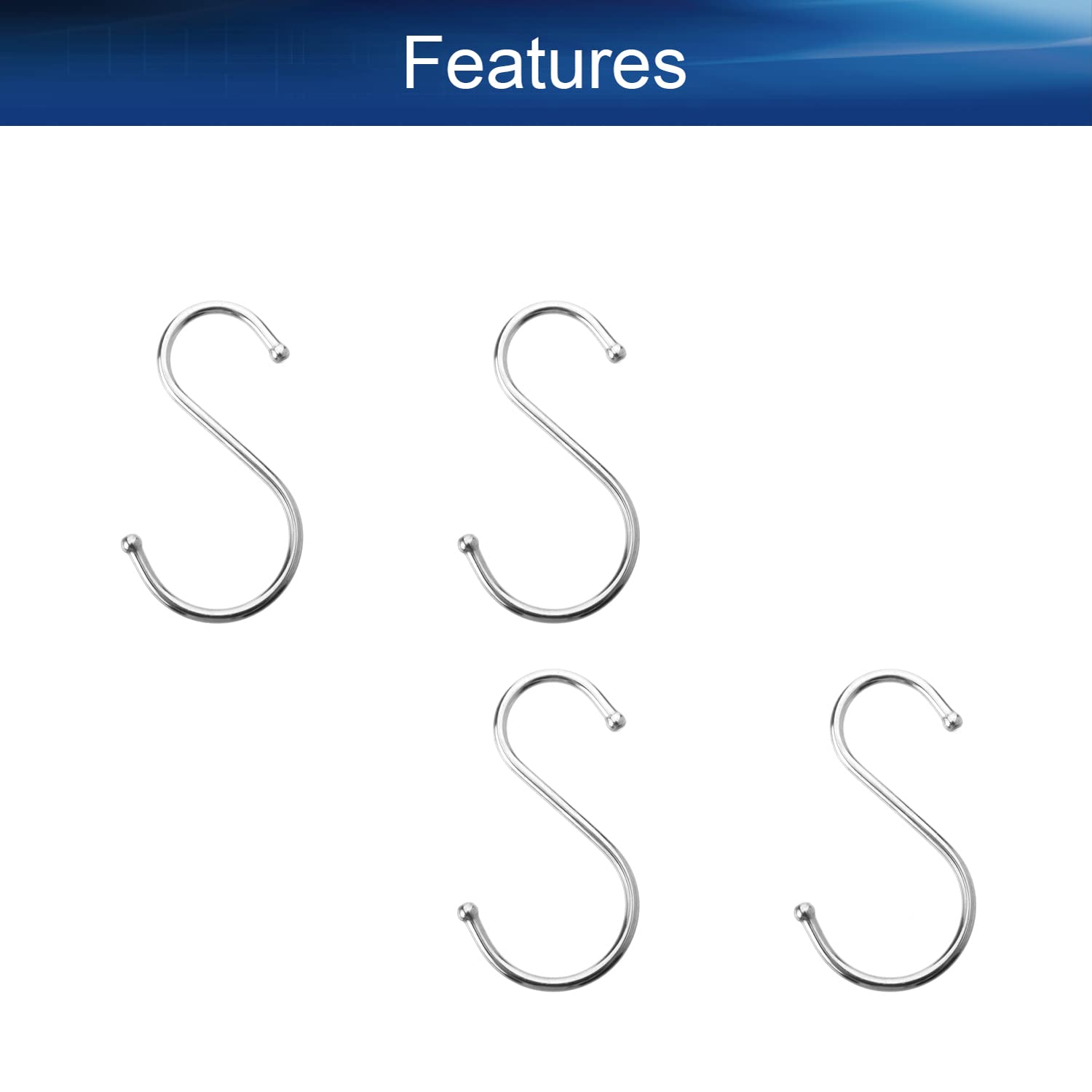Stainless Steel S Hooks 3.15