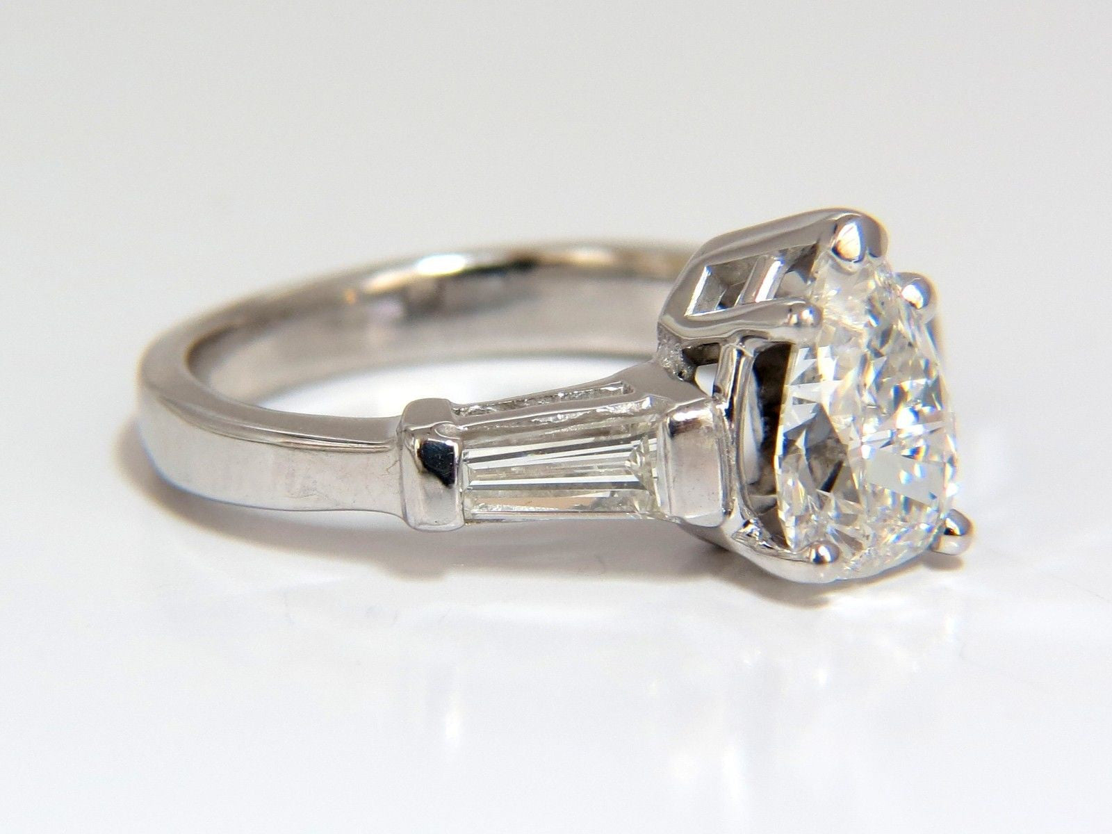 1.74CT GIA Certified Natural Pear Brilliant Diamond Ring - Classic Three Stone Engagement Ring for Women, Perfect for Proposals, Anniversaries & Special Occasions