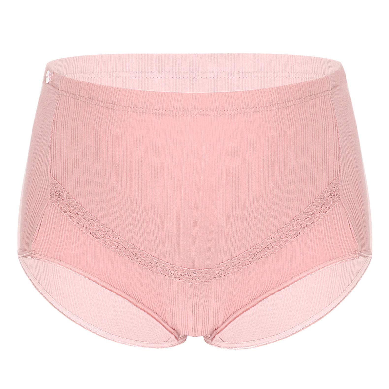 Alvivi Women's Cotton Maternity Underwear - Over Bump Pregnancy Panties with Adjustable Waist for Comfort, Soft Postpartum Briefs - Perfect for Everyday Wear During Pregnancy and After Delivery