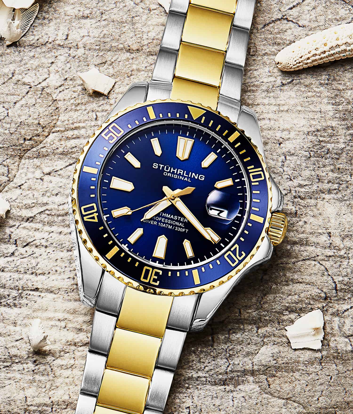 Depthmaster 3950A 42mm Quartz Diver Watch - Waterproof Luxury Dive Watch for Men - Perfect for Scuba Diving, Swimming & Outdoor Adventures