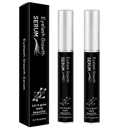 Best Eyelash Growth Serum for Longer, Fuller Lashes - Natural & Non-Irritating Formula (2 Pack) | Perfect for Daily Use & Special Occasions