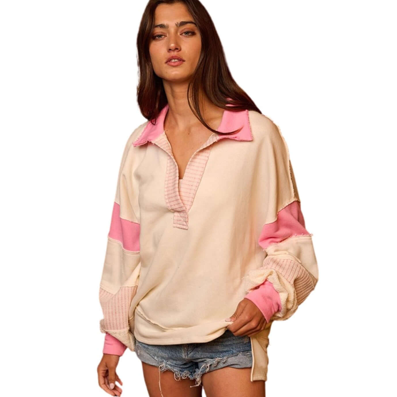 Oversized Cotton Sweatshirt for Women - Soft & Comfortable Pullover Hoodie - Perfect for Loungewear, Casual Outfits & Cozy Winter Days
