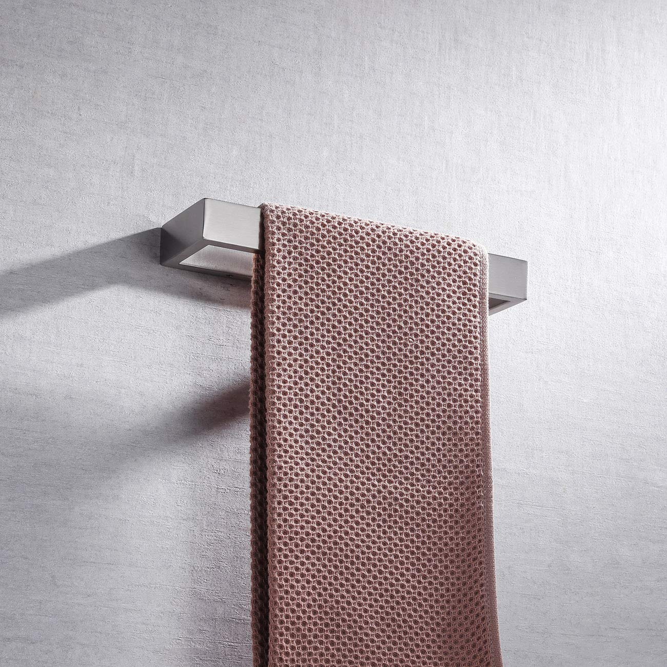 Premium SUS 304 Stainless Steel Wall Mounted Towel Ring - Brushed Nickel Finish Bathroom Hand Towel Holder (D03N26) - Perfect for Bathrooms, Kitchens, and Spa Areas