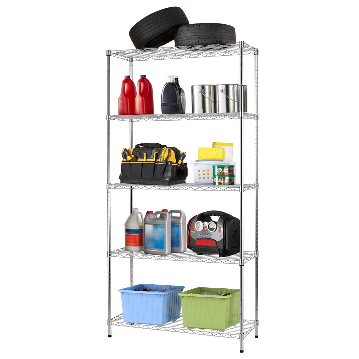 Best 5-Shelf Heavy Duty Wire Shelving Unit 14