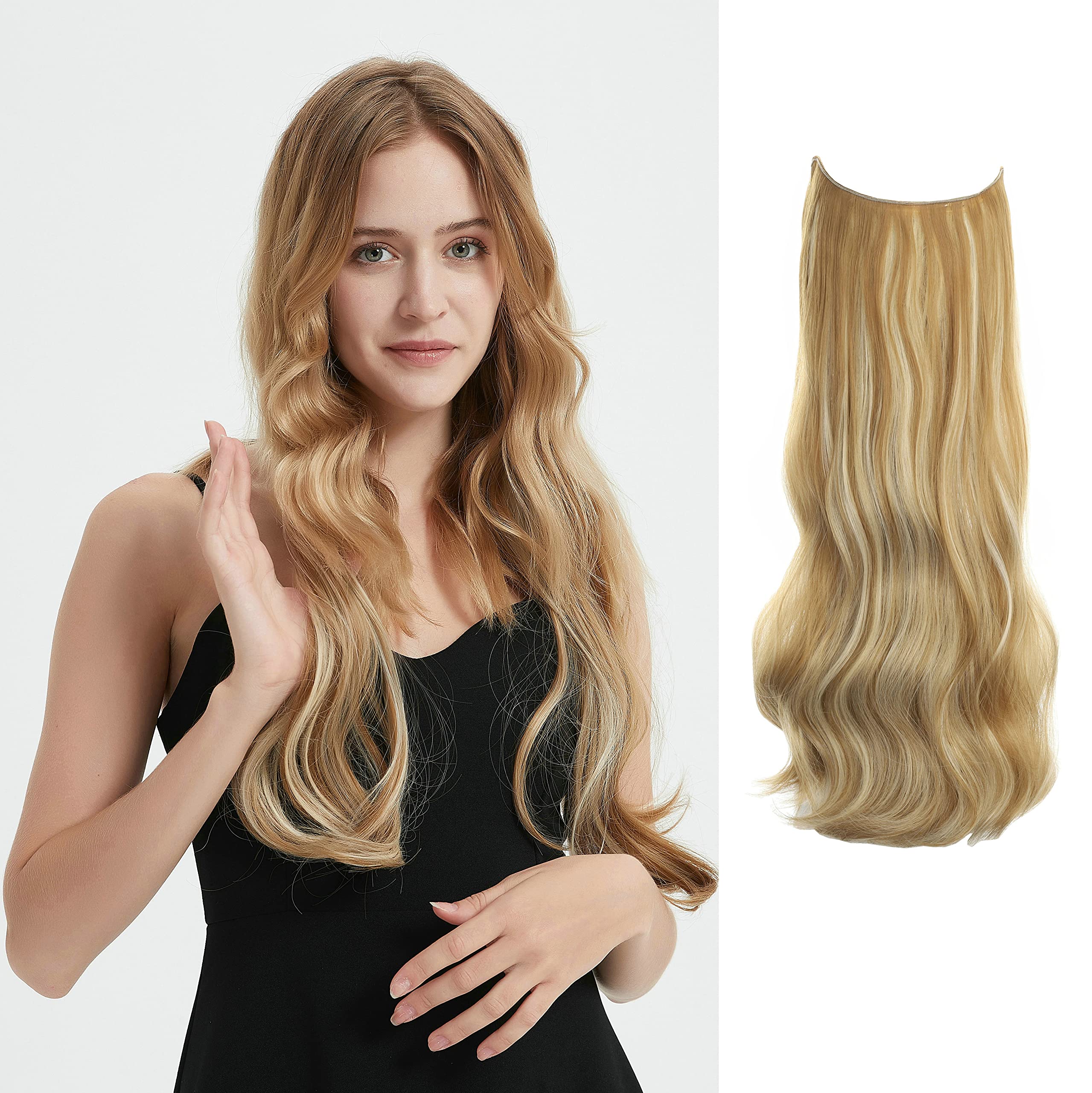 Invisible Wire Hair Extensions - Transparent Adjustable 24