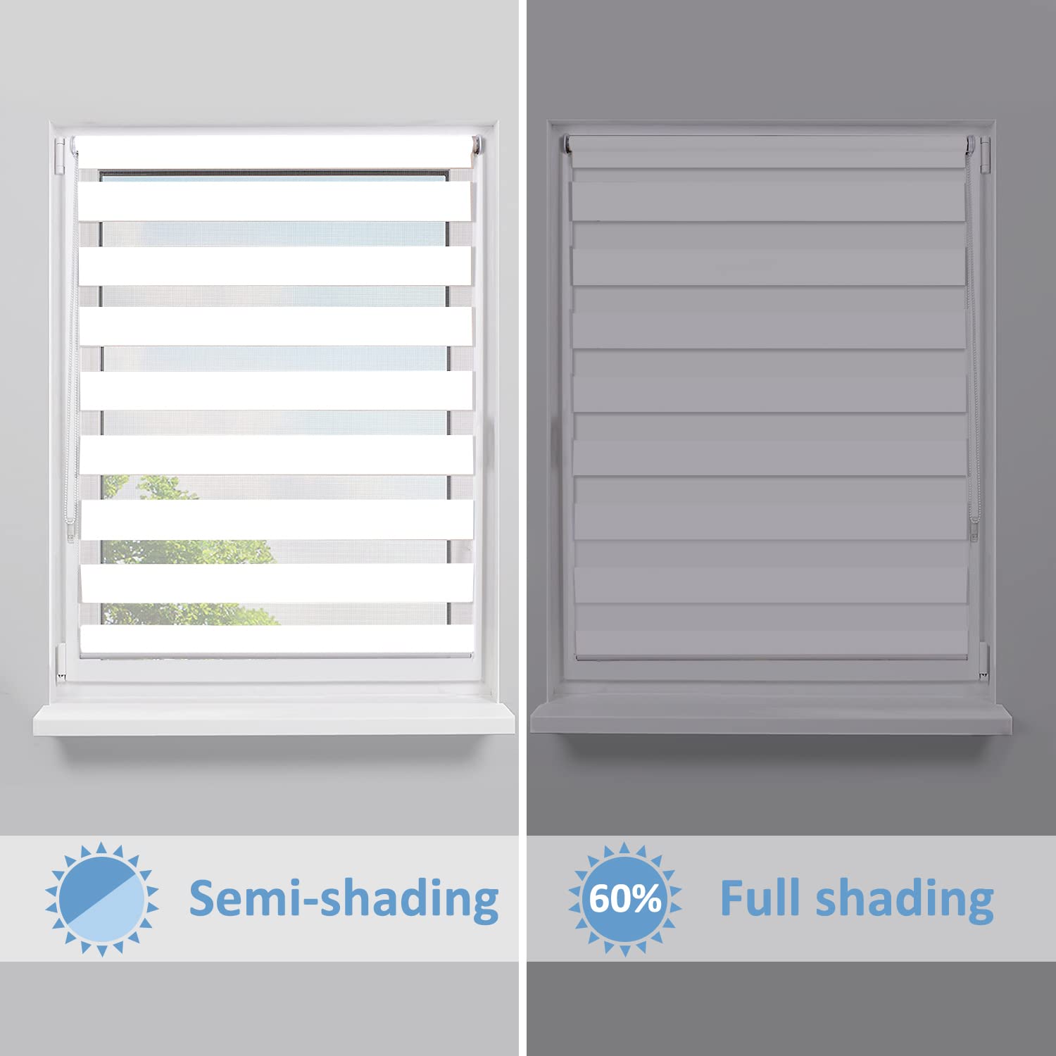 Zebra Roller Window Shades - 29.5
