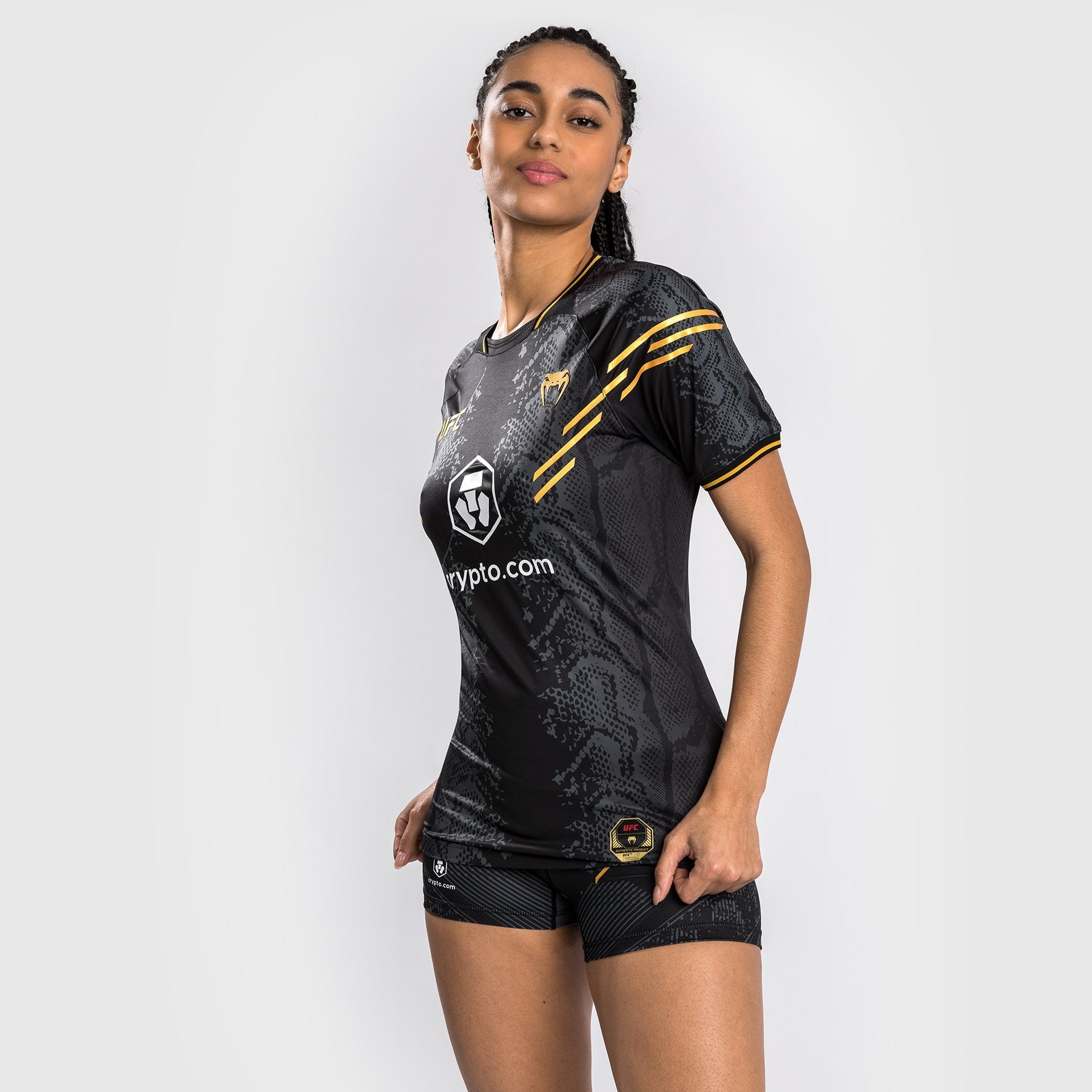Venum UFC Adrenaline Personalized Authentic Fight Night Jersey for Women - Custom Walkout Shirt - Champion Edition | MMA Training, UFC Events & Sports Apparel