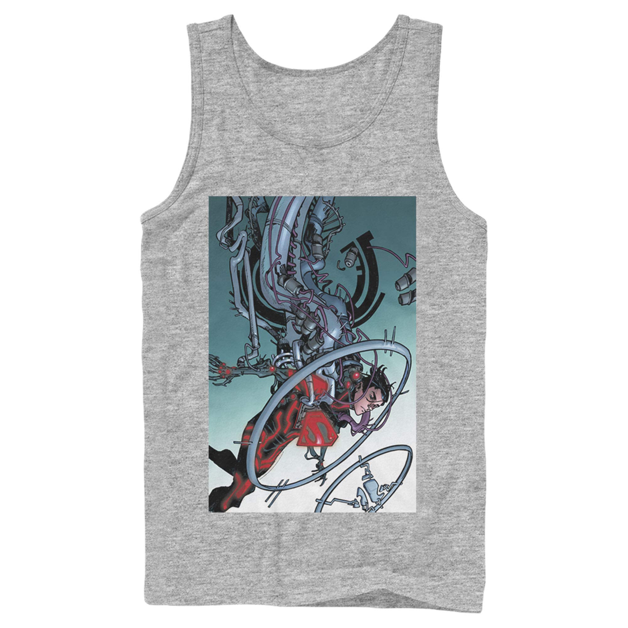 Men's Superman Robotic Tank Top for Casual Wear & Cosplay