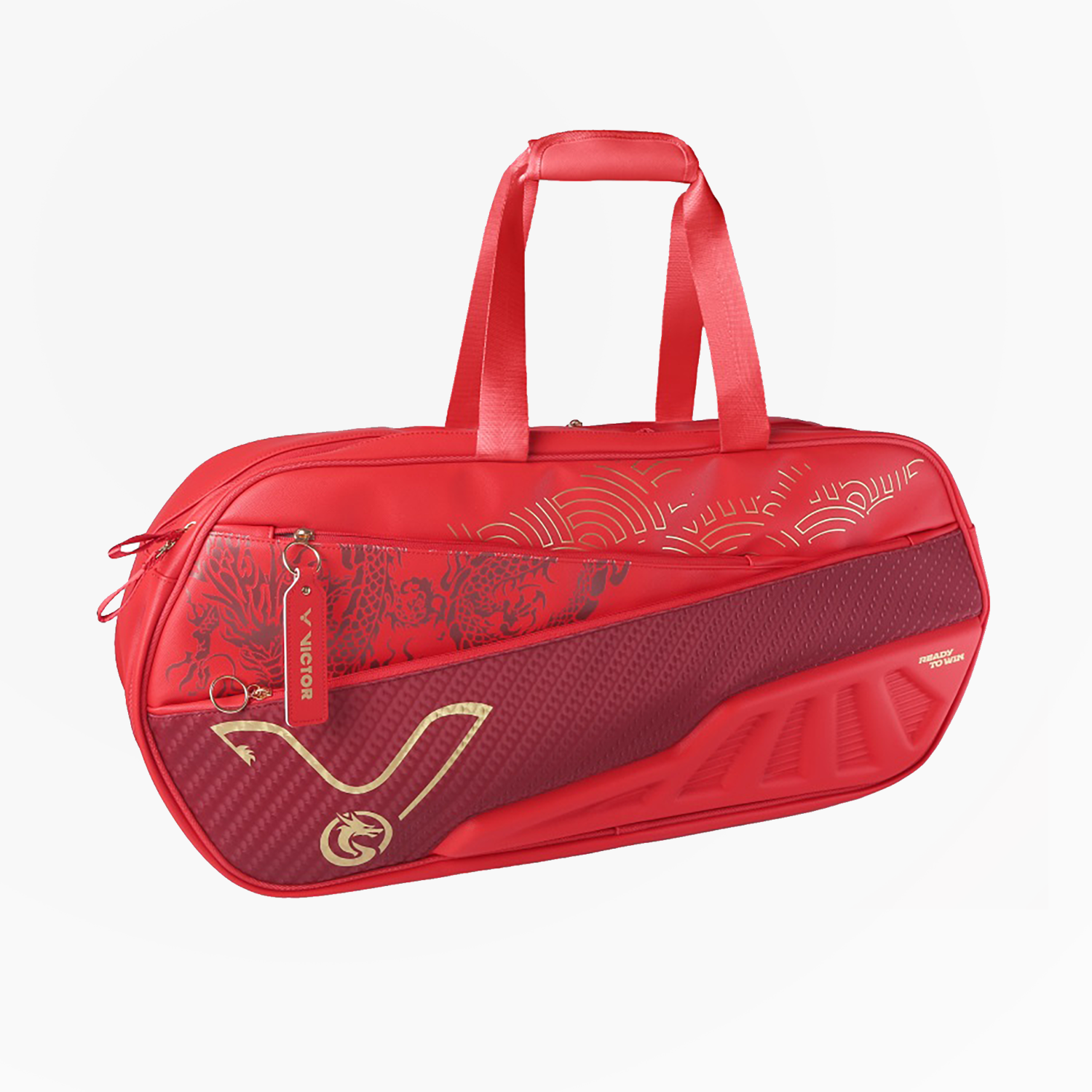 Victor Chinese New Year 6-Pack Tennis Badminton Racket Bag BR5616CNY (Red) - Perfect for Sports Enthusiasts, Gym Storage & Travel Gear