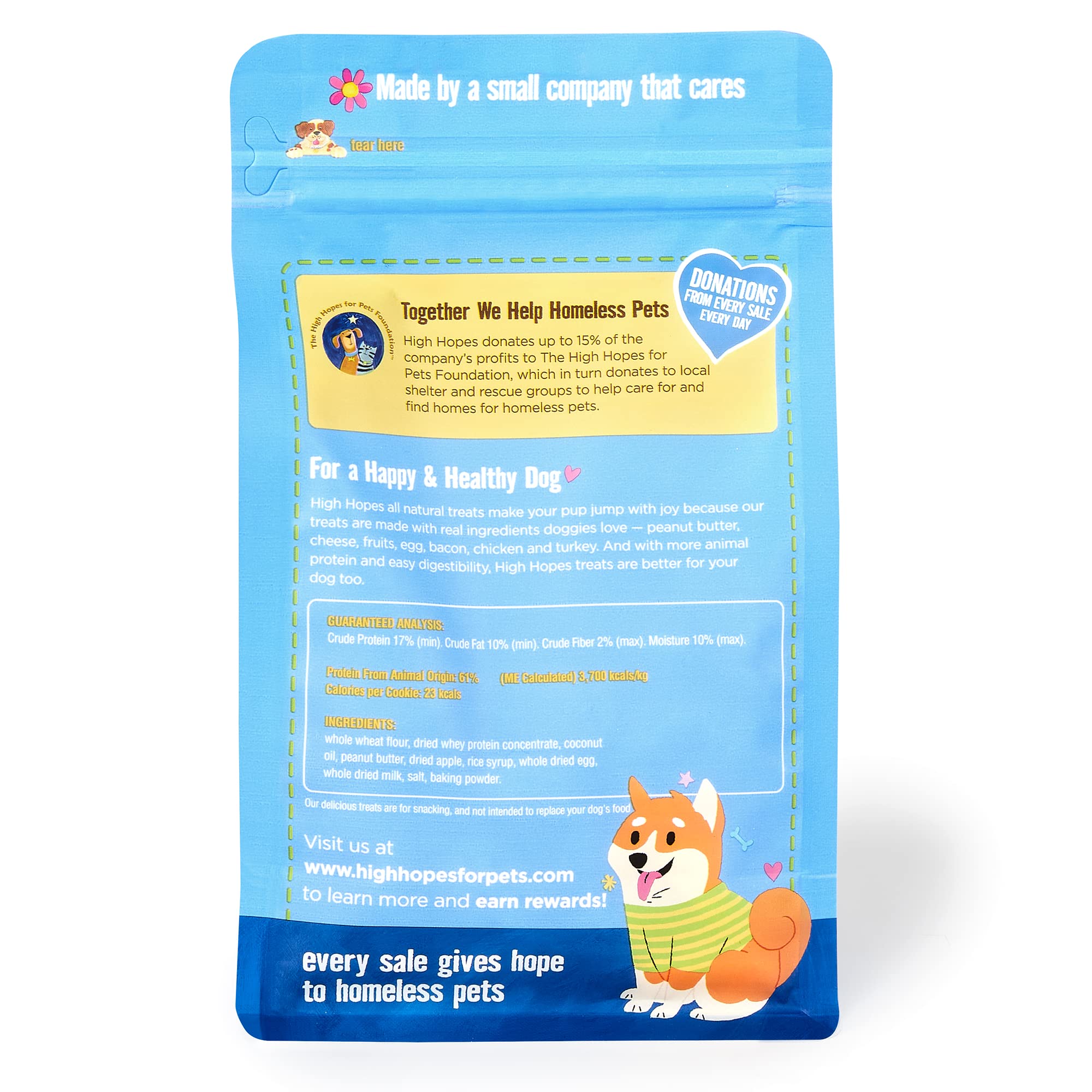 Organic Peanut Butter & Apple Dog Treats for Training - 11oz All-Natural Soft Chews - Supports Homeless Pets with Every Purchase - Perfect for Rewards, Snacks & Positive Reinforcement