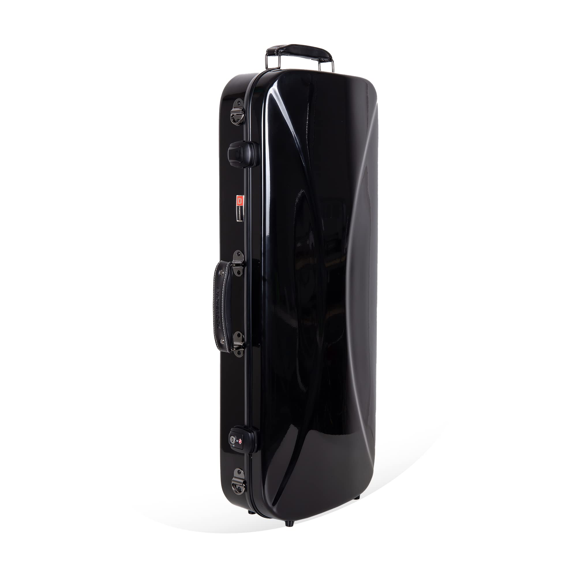 Crossrock CRF1000DVBK Black Fiberglass Double Violin Case - Backpack Style for Two 4/4 Full Size Violins | Perfect for Music Students, Performers & Traveling Musicians